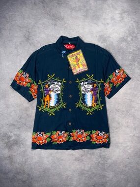 RARE MAMBO VINTAGE Retro Y2K Luxury Surf Skate Loud Stussy Beach 90s Shirt